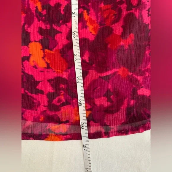 Banana Republic Fuchsia, Pink, Purple and Orange Patterned Tank - Picture 13 of 16